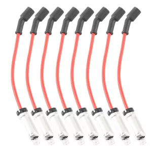 High Heat Spark Plug Ignition Wires Set of 8 For Chevrolet GMC Silverado-V8 - Picture 1 of 8