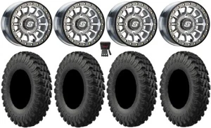 Sedona Sano Bdlk 15x7 Wheels Ct 28" MotoRally Tires Polaris RZR Turbo S / RS1 - Picture 1 of 4