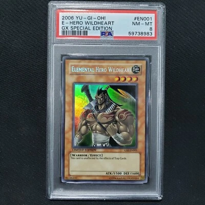 2014 Yugioh: ELEMENTAL HERO WILDHEART GSE-EN001 [Error Secret Rare Title] PSA 8 - Image 1 of 3