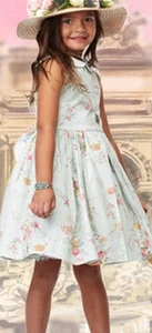 Ralph Lauren Spring/Easter Floral Tie Dress with Peter Pan Collar:6years/NWOT - Picture 1 of 11
