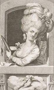 C. GEYSER (1742-1803), Schauspielerin Dorothea Ackermann, um 1780, KSt. - Picture 1 of 4