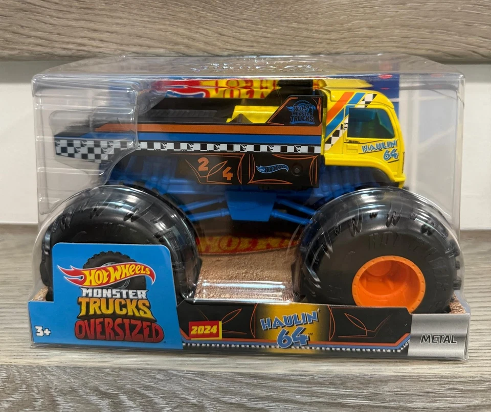 风火轮 Monster Trucks 超大 2024 Haulin 64 1: 24 压铸 — 第 1/1 张图片