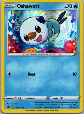 Oshawott Promo SWSH: Sword & Shield Promo Cards SWSH222 NM - Image 1 of 2