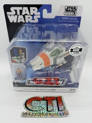STAR WARS MICRO GALAXY SQUADRON - EZRA BRIDGER'S A-WING #0195 - RARO 1 DE 10.000 Foto 1 de 4