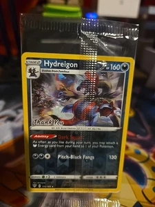 USA EXCLUSIVE Sealed Hydreigon 110/189 Thank You Stamped Holo Pokemon Promo Card - Picture 1 of 2