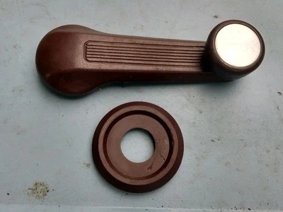 Honda Acura Handle Manual Crank Door Panel Window Glass Knob Clip Base Red OEM - Image 1 of 4