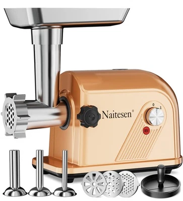 Molinillo de Carne Eléctrico 3000W Máquina para Hacer Salchichas Molinillo de Alimentos con 3 Manchas... Foto 1 de 4