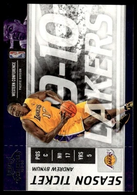 2009-10 Panini Playoff Contenders Andrew Bynum #85 - Image 1 of 2