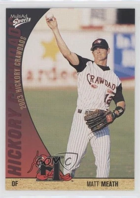 2003 MultiAd Sports Hickory Crawdads Update Matt Meath #27 - Image 1 of 2