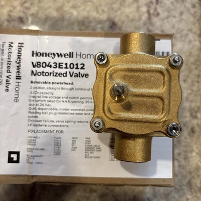 Válvula de zona de desvio motorizada Honeywell 3/4 V8043E1012 válvula ver disco - Imagem 1 de 2