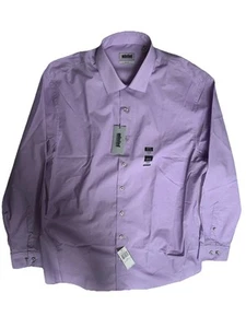 Unlisted Kenneth Cole Button Up Dress Shirt Men's Size 16 32-33 Large Lilac NEW - Picture 1 of 5