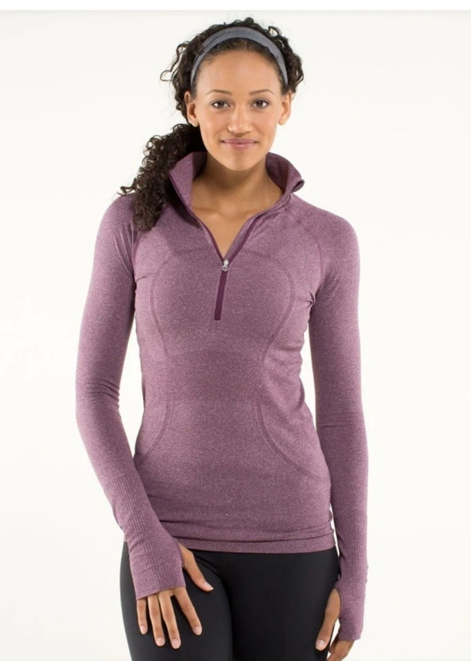 Lululemon Purple Quarter-Zip Pullover size 4 - Image 1 of 4