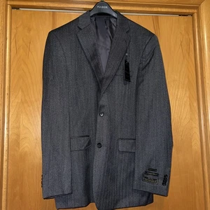 Jos. A Bank Gray Reserve Suit Jacket Blazer Wool And Silk size 43  Long NWT - Picture 1 of 8