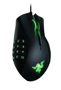 Razer Naga X Wired MMO Gaming Mouse: 18K DPI Optical Sensor, Chroma RGB - Black - Picture 1 of 7