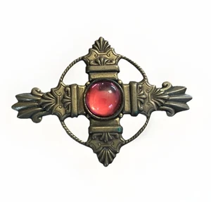Vintage Jan Michaels San Francisco Brooch Art Deco Style 2.5" - Picture 1 of 2