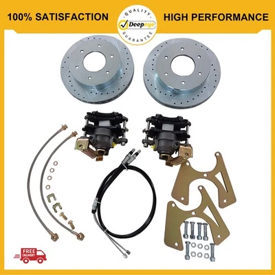 For 1963-1970 Chevy C10 Truck Rear 6 Lug Disc Brake Kit Foto 1 de 4