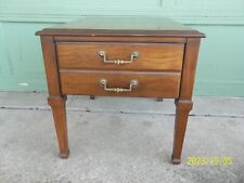 Vintage Mid Century Lane Single Drawer Nightstand End Table 27" x 22" x 22 1/4"