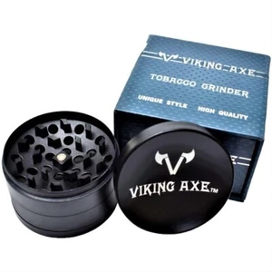 Molinillo de tabaco Viking Axe - 63 mm - 4 piezas - (NEGRO) GV002-63 - Imagen 1 de 3