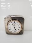 Vintage International Silver Company Silver Plated Quartz Mantle Clock Working