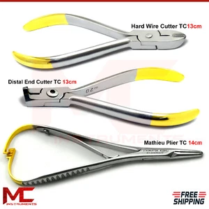 Orthodontic Pin Ligature Archwire Cutters Distal End TC Dental Mathieu Pliers  - Picture 1 of 4