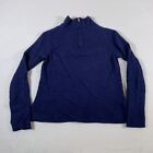 Vineyard Vines Kaszmirowy sweter Dziewczęcy Rozmiar Medium Niebieski 1/4 Zamek błyskawiczny Bluza U44