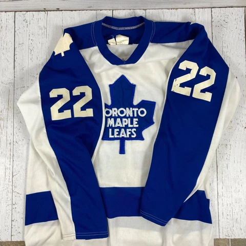 1980's RICK VAIVE Vintage TORONTO MAPLE LEAFS Jersey COOPER Made in CANADA Large Cover