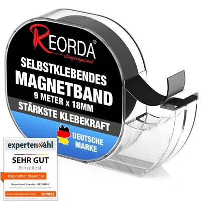 ® Magnetband selbstklebend im Spender 9 Meter - Magnetstreifen I Magnetklebeb... - Bild 1 von 4