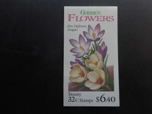 Scott 3025-29, 32 cent, Garden Flowers, Booklet - Imagen 1 de 1