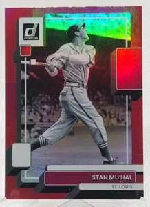 Stan Musial Red Foil Parallel 2022 Panini Donruss #223 St Louis Cardinals - Picture 1 of 2