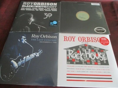 ROY ORBISON VERIFIED LAST CONCERT 2 LP SET + ROCK HOUSE+ BLACK & WHITE + 12" 45 - Image 1 of 2