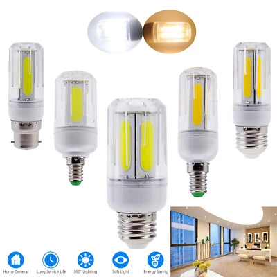 LED Corn COB Light Bulbs E26 E27 E14 E12 B22 12W 16W Bright Lamp Bulb For Home - Image 1 of 4