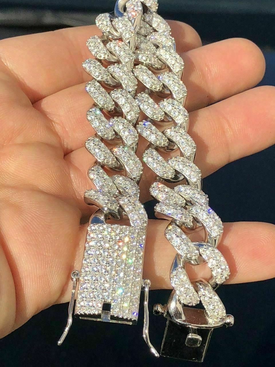 Mens THICK Miami Cuban Link Bracelet 