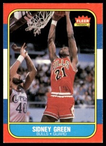 1986-87 Fleer Sidney Green RC Chicago Bulls #40