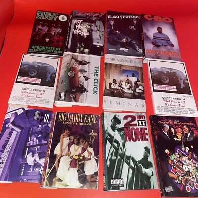 12 Cassette J Card Artwork NO CASSETTES OR CASES ~ C-Bo Public Enemy E40 Click - Image 1 of 4