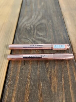 2PK Revolution Makeup Lustre Wand Eye Shadow Stick NEW Pink Romance - Image 1 of 3