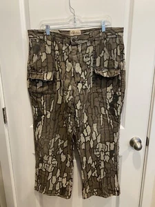 Vintage Cabela's Trebark Camo Pants Chamois Cloth  Made in USA Size 38 - Picture 1 of 8