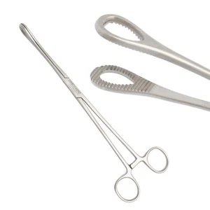 Foerster Sponge Forceps 9.5" Locking Serrated Jaws Veterinary Surgical Instrumen - Picture 1 of 4