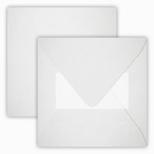 # 25 St Briefumschläge Weiß Quadratisch Selbstklebend 15,5 x 15,5 cm - Bild 1 von 2