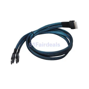 PCI-E5.0 MCIO SFF-8654 8I 74P to 2X Oculink SAS SFF-8611 4I Server Adapter Cable - Picture 1 of 7