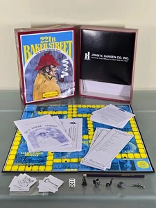 Sherlock Holmes 221 B BAKER STREET The Master Detective Board Game HANSEN H-23 - Picture 1 of 8