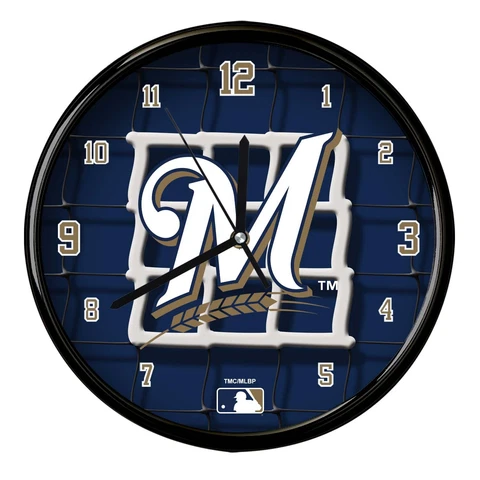 Milwaukee Brewers 12'' Team Net Clock Cover
