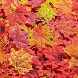 400 PCS 8 Colors Fall Decoration for Home Fall Leaves Fake Maple Leaf Autumn ... - Picture 1 of 9