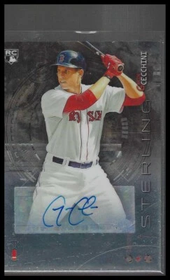 2014 Bowman Sterling #BSRA-GC Garin Cecchini novato autógrafos refratores - Imagem 1 de 2