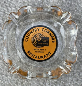 Vintage Ashtray Country Corners Restaurant, Jackson, New Jersey - Picture 1 of 3