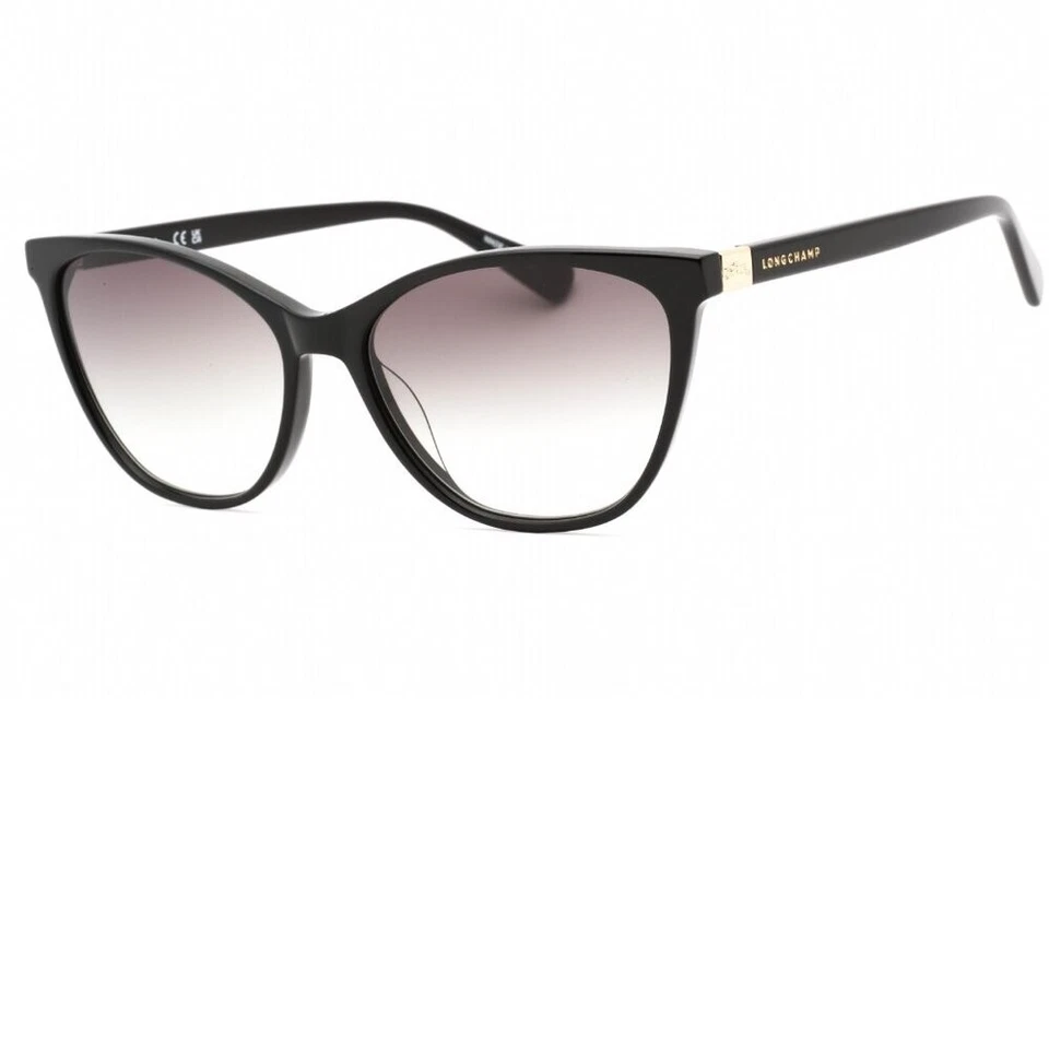 Longchamp Lo659s Sunglasses Women Black Rectangle 57mm & Authentic