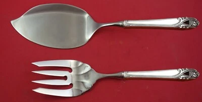 Набор сервировок для лосося из чистого серебра Spring Glory от International рыба на заказ - Изображение 1 из 3