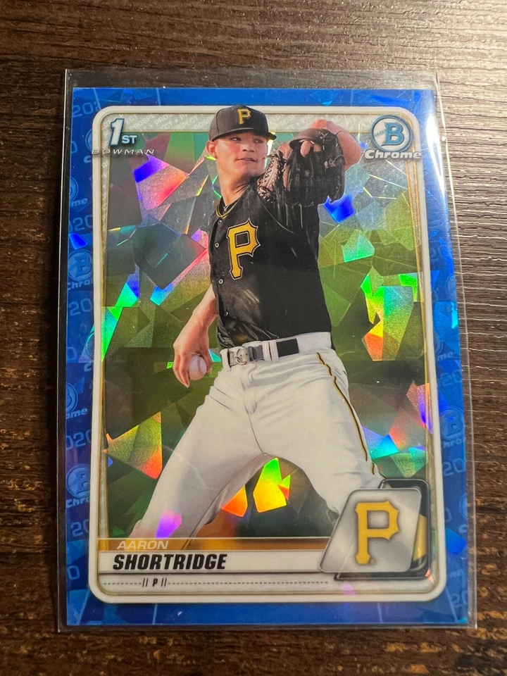 A117,229 - 2020 Bowman Chrome Sapphire Prospects #BCP9 Aaron Shortridge - Image 1 of 1