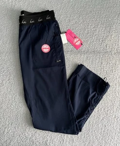 Koi Lite Scrub Pants Women‘s Sz Medium Tall MT Navy Blue Spirit Slim Nursing - Picture 1 of 13