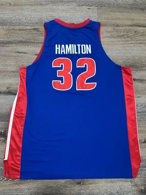Camiseta deportiva de baloncesto Y2K Reebok Detroit Pistons Rip Hamilton talla 56 Foto 1 de 4