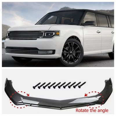 Carbon Fiber Style Front Bumper Lip Chin Splitter For Ford Flex 2009-2019 US - Imagem 1 de 4